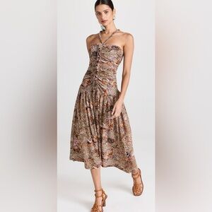 NWT Ulla Johnson $590 Floral Print Dress Size 8